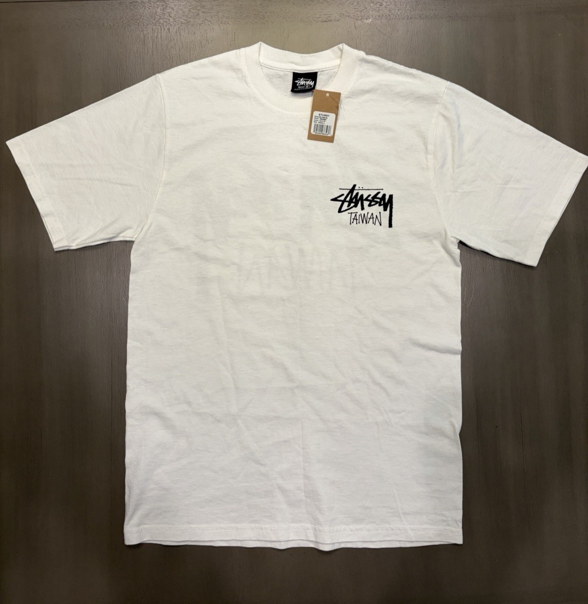 Stussy Taiwan Chapter T-Shirt White Color Size Small S Brand New
