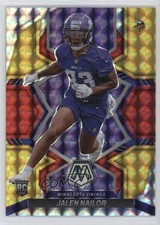 2022 Mosaic Rookies Choice Fusion Red & Yellow Prizm 46/80 Jalen Nailor #347 sa0