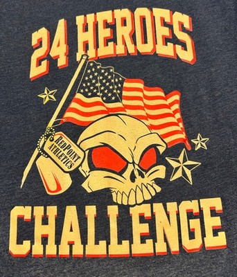 24 HEROES CHALLENGE PT SHIRT SIZE LARGE