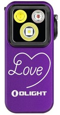 Olight Oclip Pro Love in Heart Purple, Floodlight Spotlight/Red Light, 500L