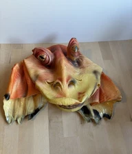 VTG Jar Jar Binks Episode 1 Star Wars Rubber Mask Rubie’s Lucasfilm Adult