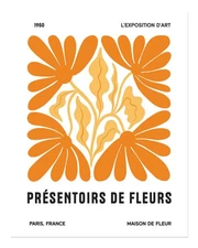 Vintage Floral Poster Wall Art - Retro Botanical Print Premium Quality