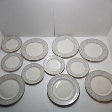 Gorgeous Franciscan Masterpiece China Platinum Renaissance Plate Set 6/5