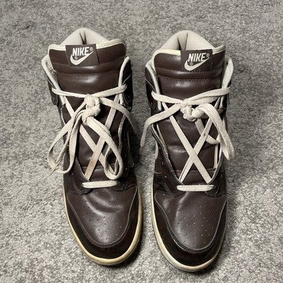 RARE- Nike Dunk High Premium Woodgrain Baroque Brown SZ 13 MENS 312786-223