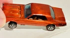 Vintage Hot wheels REDLINE 1968 Orange HK Custom Cougar..