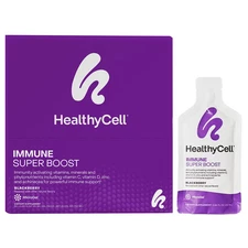 2 X HealthyCell, Immune Super Boost, Blackberry, 30 Gel Packs, 0.84 fl oz (25 ml