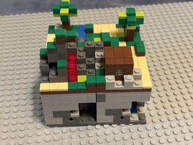 Lego Minecraft Micro World 21102 The Forest Steve & Creeper Micromobs