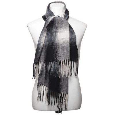 Beeline, Schal, Unisex (Erwachsene), Grau/Weiß, 180 cm, 51 #jov