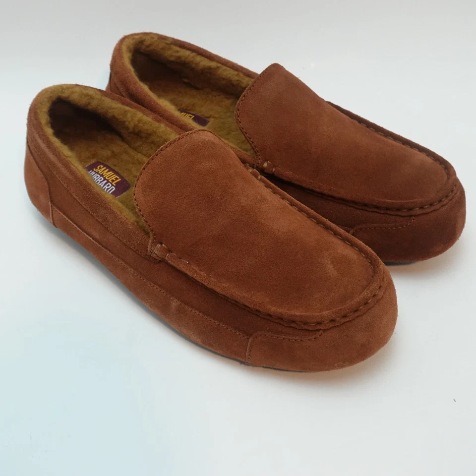 Zapatillas de cuero de gamuza nuez moscada forradas de piel de oveja Samuel Hubbard para hombre Foto 2 de 4