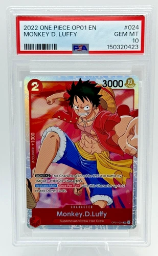 2022 ONE PIECE OP01-ROMANCE DAWN #024 MONKEY D. LUFFY PSA 10 ENGLISH