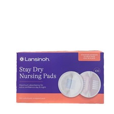 Lansinoh Nursing Pads 100 Count Disposable Breast Pads Super Absorbent Leak