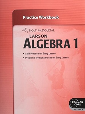 Holt McDougal Larson Algebra 1: Practice Workbook - Paperback - VERY GOOD