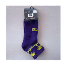 NBA Los Angeles Lakers Men's Quarter Cut Socks Size 6-12 Purple Yellow