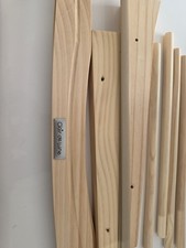 Image of Clair de Lune Wooden Standard Rocking Moses Basket Stand Natural