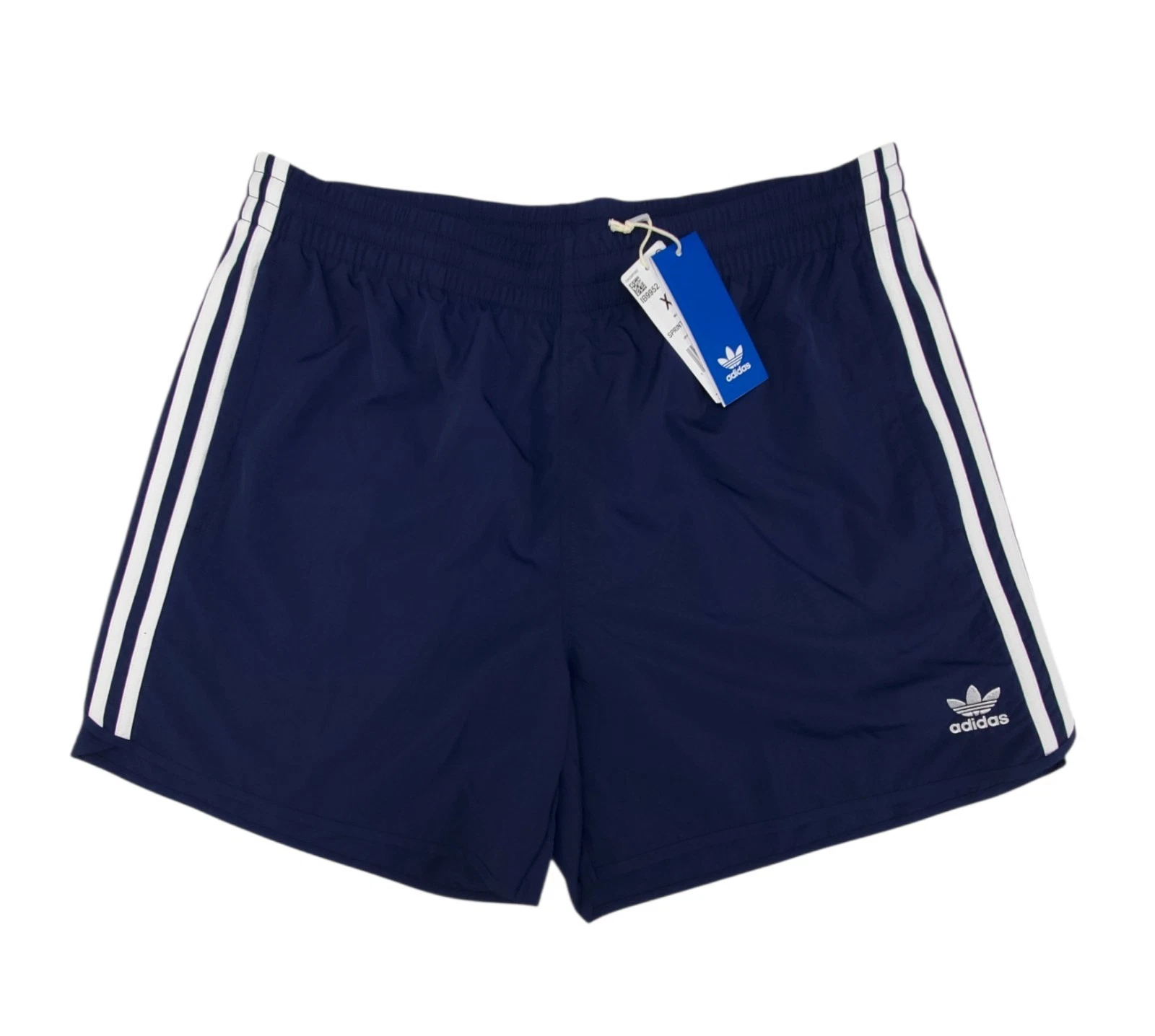 Adidas Sprinter Shorts Men's XL Navy Blue 3 Stripe Athletic Running Work Out