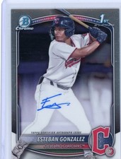 2025 Bowman #CPA-EGO Esteban Gonzalez 1st Bowman Chrome Prospect Auto