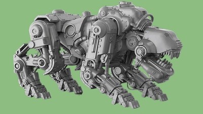 1/35 Scale Resin Figure Model Kit The Dog Robot Unassembled Unpainted Model Kit