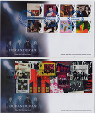 2026 GB DURAN DURAN STAMPS & MINI SHEET PAIR FDCs *SPECIAL PMKS* 17.09.26
