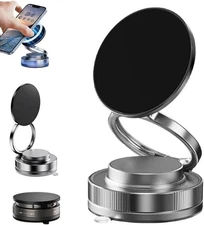 360° Rotation Magnetic Phone Holder Foldable Car Mount Stand Dashboard Universal