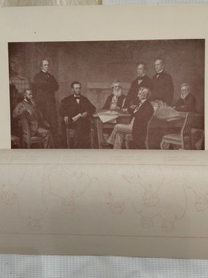 Lincoln Emancipation Proclamation Cabinet Antique Book Plate Print Spirit 2026