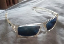 Vintage Lagofree 1526 Sunglasses Made in Italy Clear Blue Retro 90s