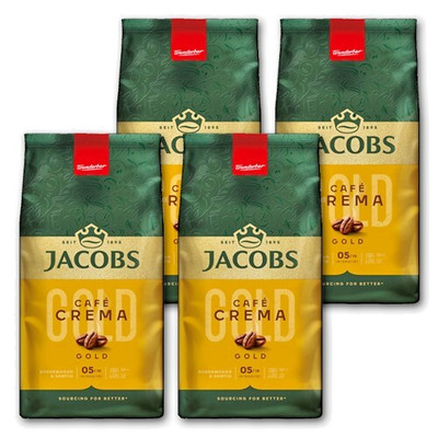 4 KG Jacobs Café Crema Gold Kaffeebohnen