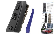 Master Power Window Switch Button Bezel with Folding Mirror Compatible with