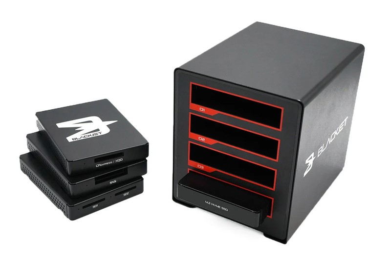 NEW BLACKJET TX-4DS 4 Bay Thunderbolt 3 Dock with 4 enclosures (+ $150 val)