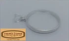 925 Silver U.S Silver Eagle 40.6mm Coin Bezel Frame Reeded Edge Mount Bail-#B090