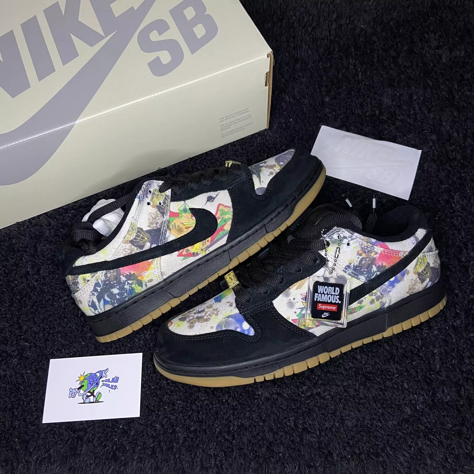 Nike SB Dunk Low Supreme Rammellzee TAILLE UK 7 FLAMBANT NEUF   LIVRAISON GRATUITE ET RAPIDE ✅