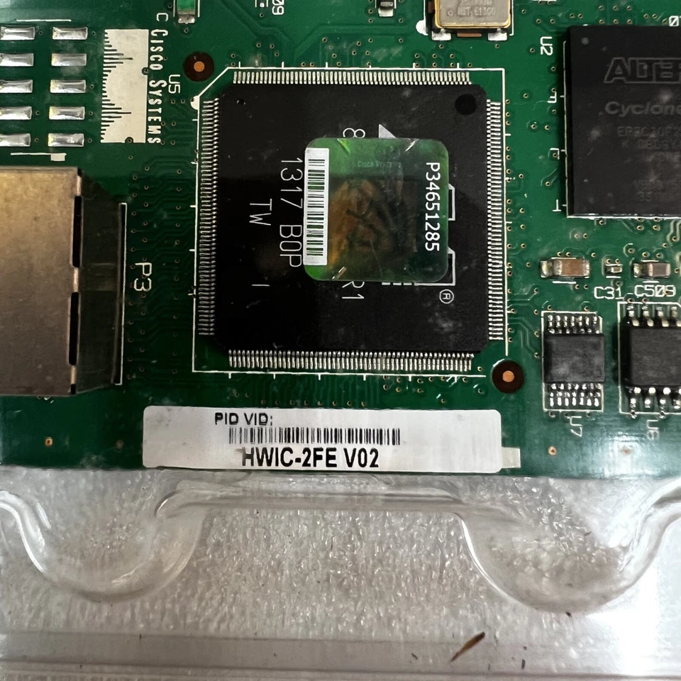 Cisco HWIC-2FE V02 High-Speed WAN Interface Card 2-Port 10/100 Fast Ethernet NEW - Image 2 of 4