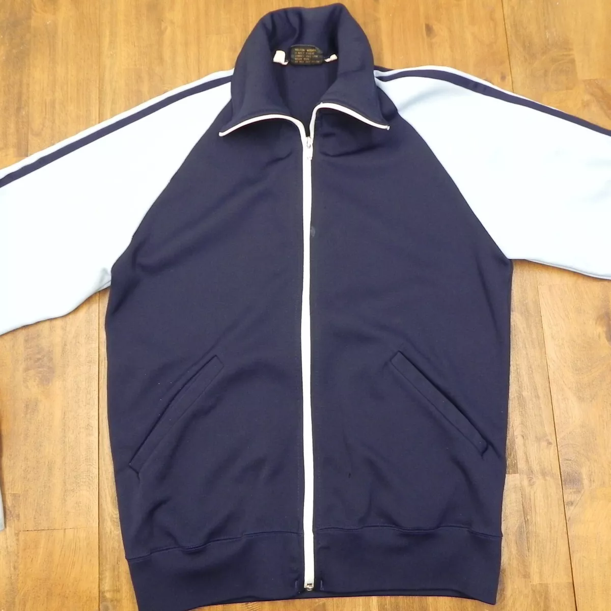Vintage ROYALTY Hudson Bay Track Workout Athletic Blue Jacket