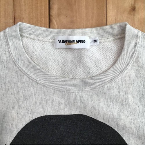BAPE Mad face big head sweat shirt Ivory A Bathing Ape Size M - 第 3/9 張圖片