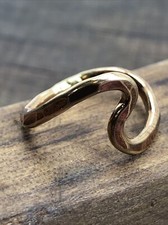 Brass Ring Small Size 4.5 Handmade Artist Made Solid Metal
