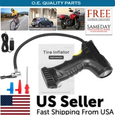 Mini Cordless Bike Tyre Inflator Electric Car LCD Digital Air Compressor Pump