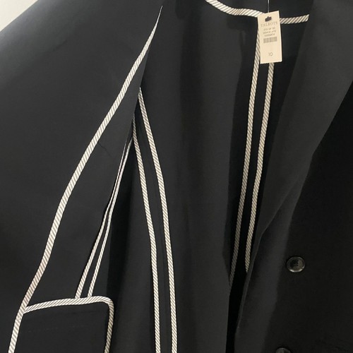 NWT Talbots Easy Travel Double Breasted Blazer - Black 10 - Picture 6 of 11