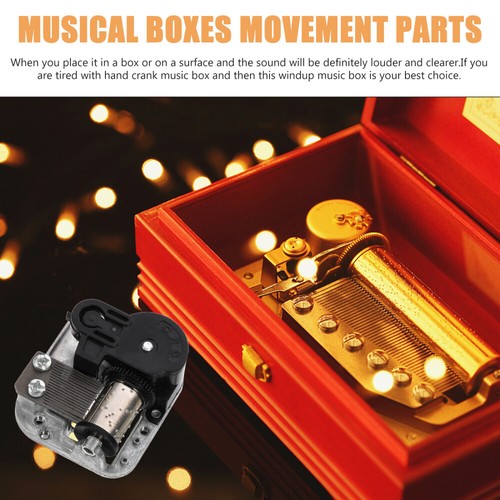 Music Box Movimento Scatole Musicali Parti Meccanismo Carica Orologio - Foto 3 di 12