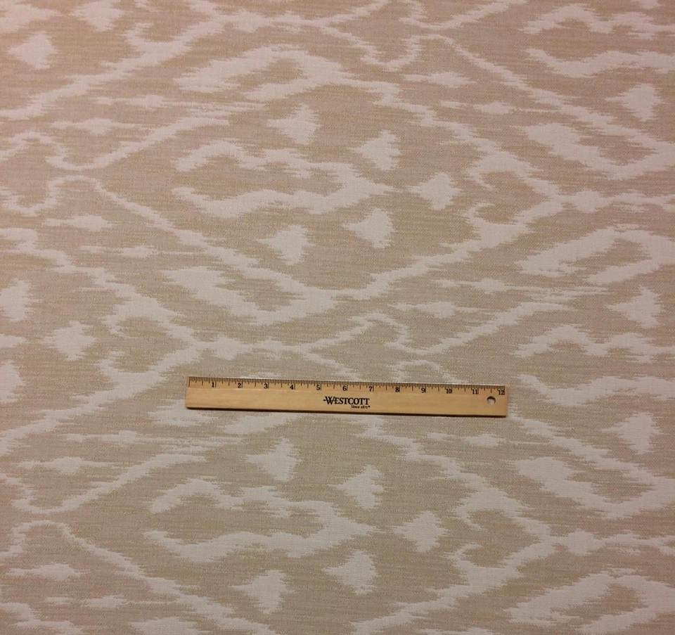 DESIGNS DE BALARD FELICITY PARASOL LINO MARFIL IKAT EXTERIOR INTERIOR TELA POR YARDA Foto 2 de 4