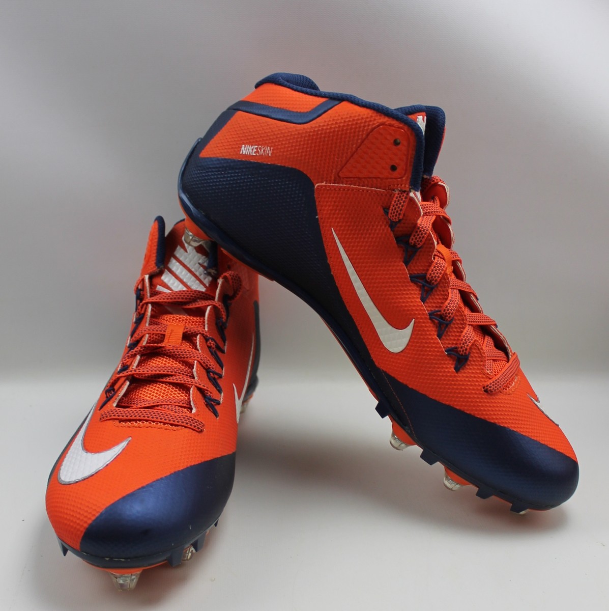 Nike Zoom Alpha Cleats Mens Size 15 Syracuse Mid 742766-810