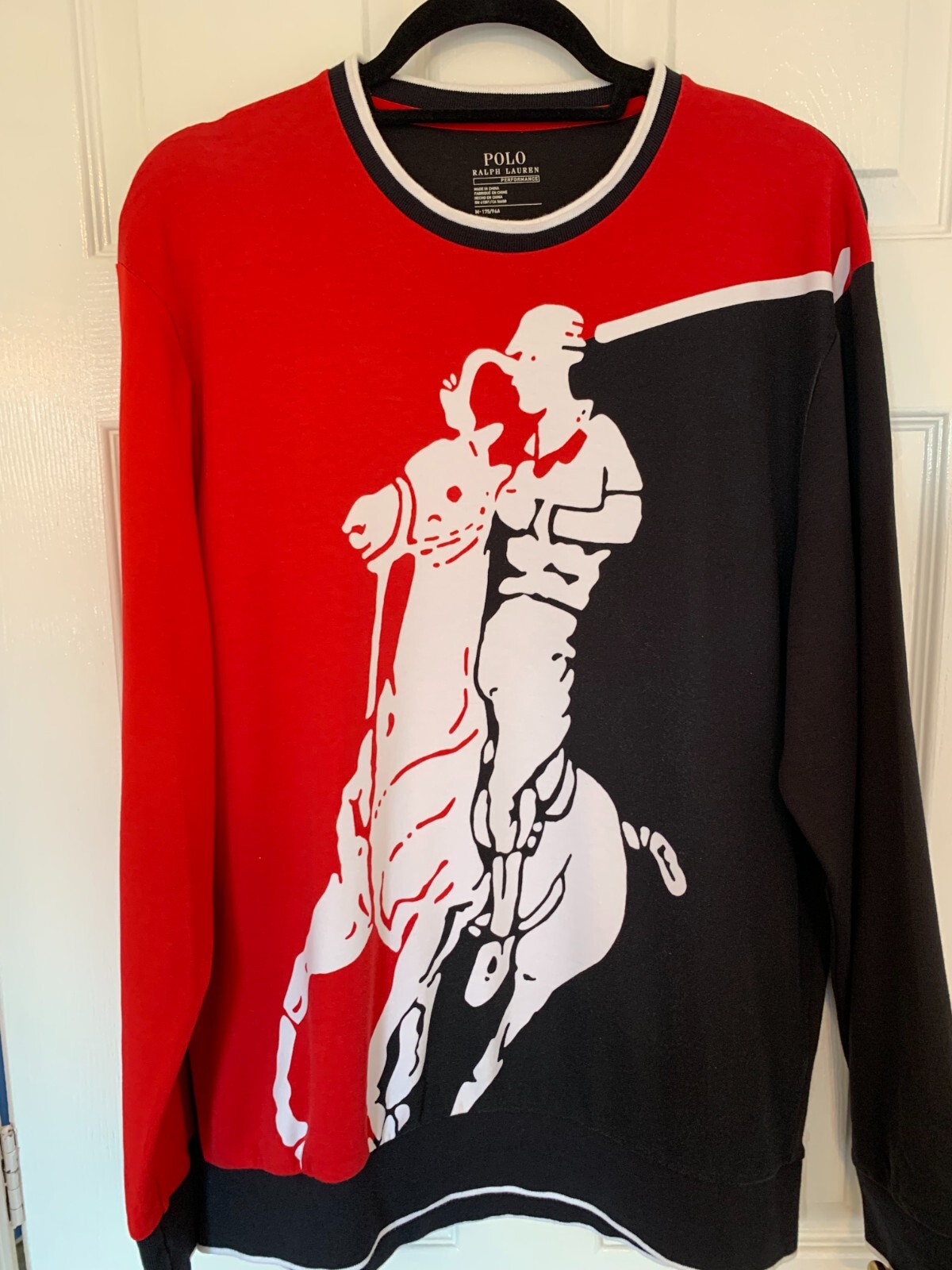 Polo Ralph Lauren Felpa Performance Stampa Big Pony Maglione Taglia Media M