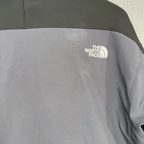 The North Face Mens Apex Jacket Black Gray Soft Shell Fleece Lined Sz XL - Picture 5 of 17