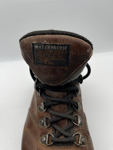 Hi-Tec Hiking Boots Waterproof Lace Up Transcender Tecproof Brown Leather US 9 - Picture 14 of 14
