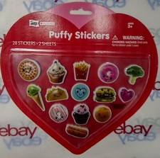 Mello Smello Valentines Valentine Puffy Stickers 28 Stickers 2 Sheet Ages 3 New