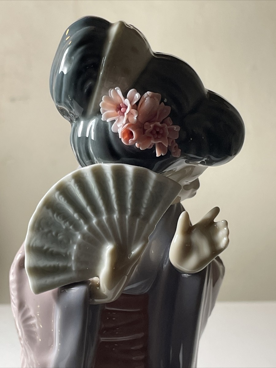 12” Lladro Porcelain Japanese Figurine NWOT | eBay