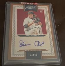 2016 PANINI PLAYOFF PRIME CUTS STEVE OKERT AUTO ROOKIE RC 54/99 GIANTS 👍