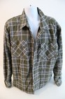 Oxylane Green Checked Overshirt Men's Size 2XL Long Sleeve