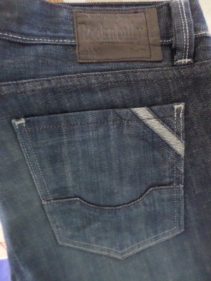 RockABilly - Authentic Premium  Blue Jeans ''Eddie Classic''  - MEN Size 34x34