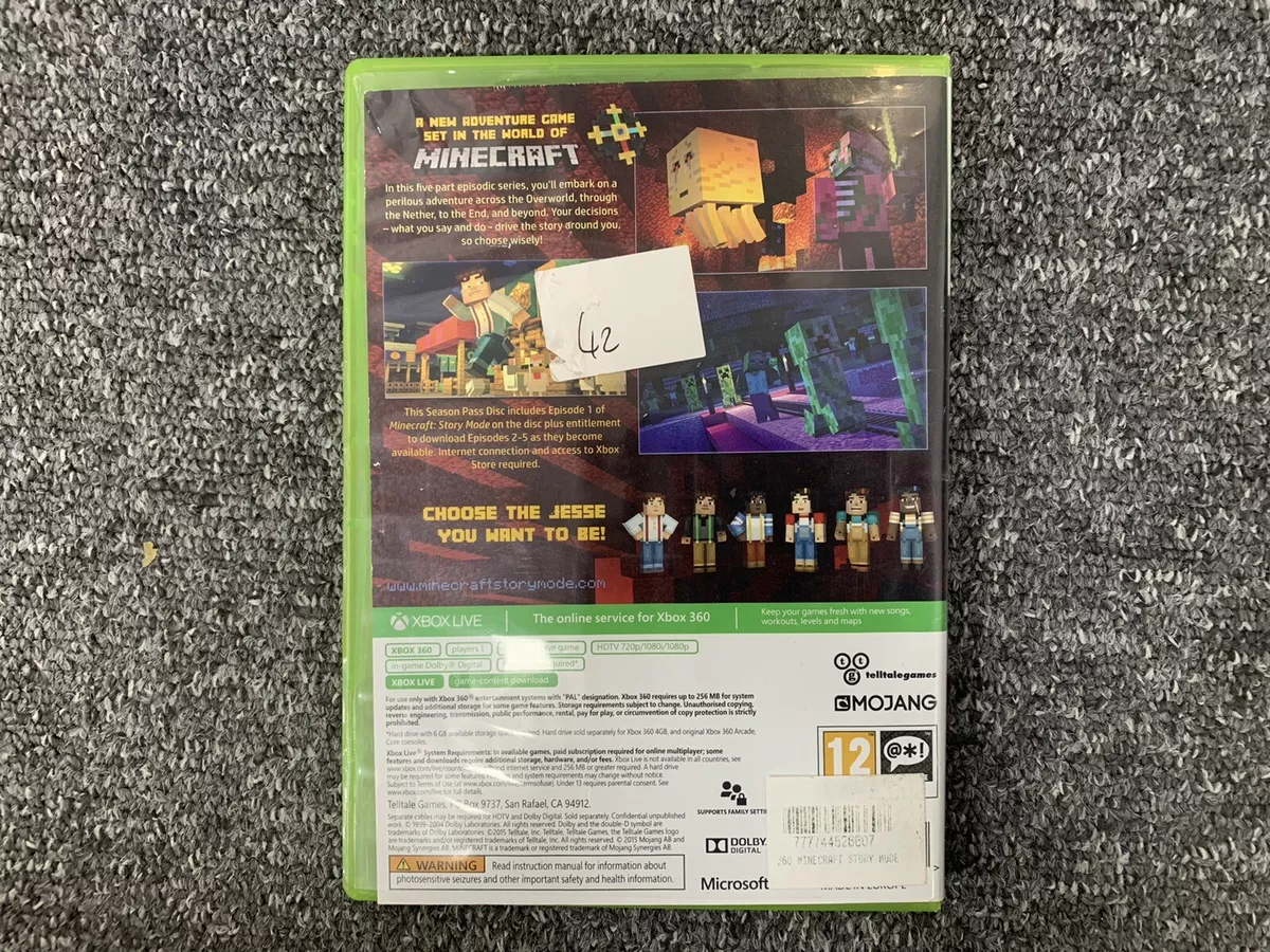 Jogo Minecraft Story Mode Xbox 360 Usado - Meu Game Favorito