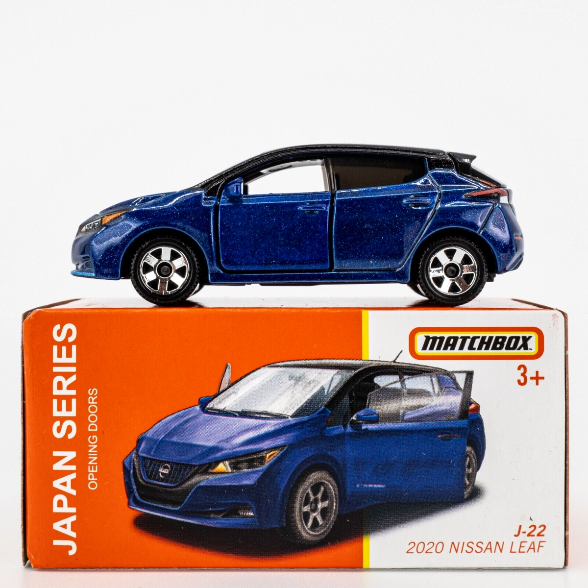 2024 Matchbox Japan Series J-22 2020 Nissan Leaf DEEP BLUE PEARL