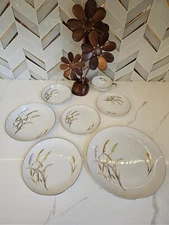 RARE Japan China Sakura MARSH REED Complete Setting For 4 VTG, MINT 